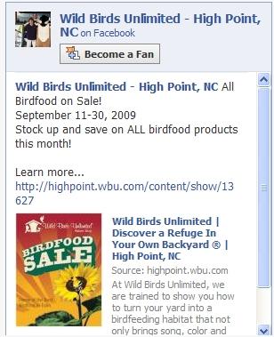 Snapshot of the Wall on Facebook